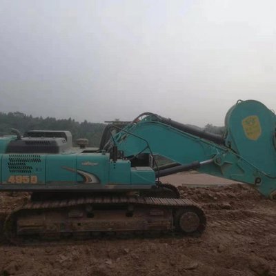 神钢495钩机租赁 水利工程清淤与昊远建设机械租赁一站式解决方案